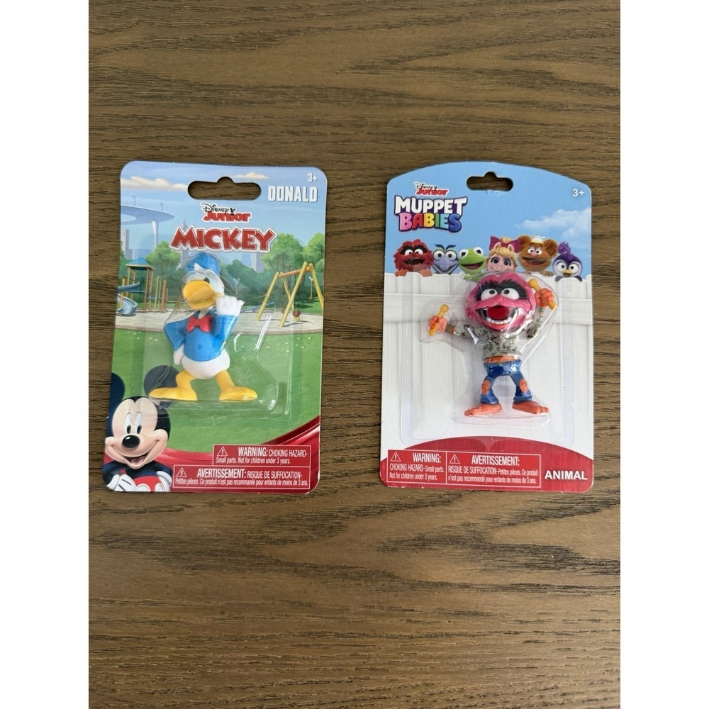 Disney Junior Action Figure Lot Donald Duck & Muppet Babies Animal New Sealed